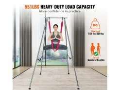 New Hamaca de Yoga SucceBuy, Armazón de Yoga Aéreo y Hamaca de Yoga, Carga de 250 kg, Hamaca en Seda Aérea, Esterillas De Yoga
