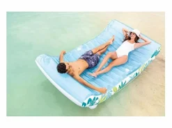 Intex Hamaca Inflable Tropical 1 Plaza 224 cm PVC Multicolor con Sombrilla y Porta Vasos