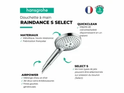 Discount HANSGROHE Teleducha Raindance Select S 120 3 chorros PowderRain Cromo Gris claro