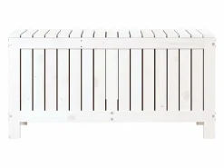 Outlet Garden Furniture Hara Caja de almacenaje jardín madera de pino 108x42,5x54 cm Blanco