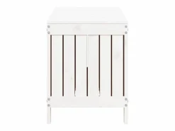 Outlet Garden Furniture Hara Caja de almacenaje jardín madera de pino 108x42,5x54 cm Blanco