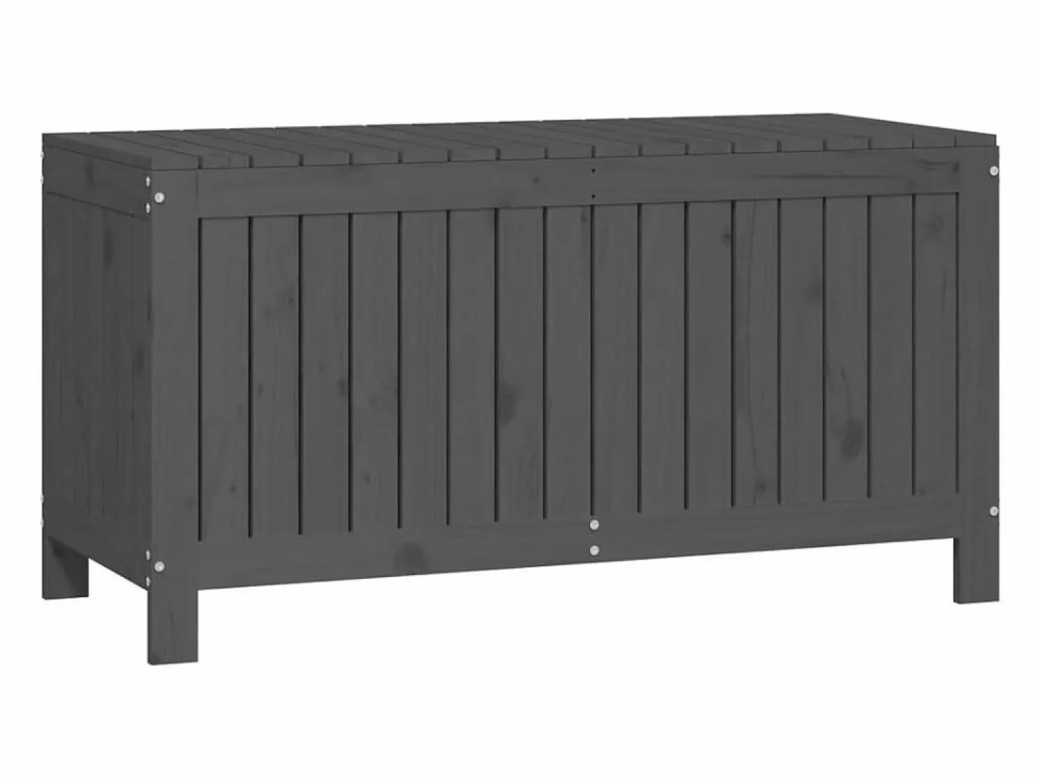 Outlet Hara Caja de almacenaje jardín madera de pino 115x49x60 cm Baúl De Jardín