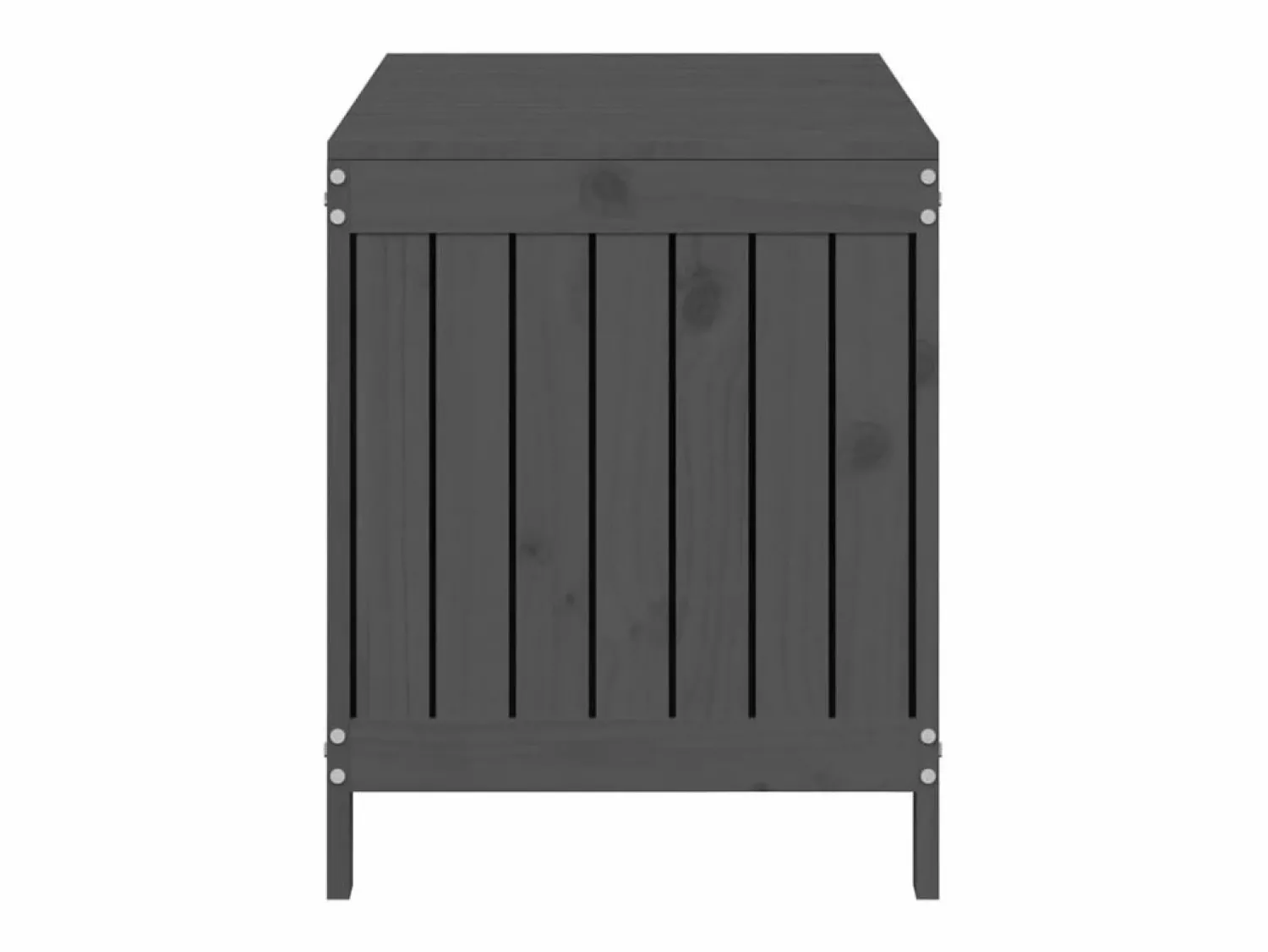 Outlet Hara Caja de almacenaje jardín madera de pino 115x49x60 cm Baúl De Jardín