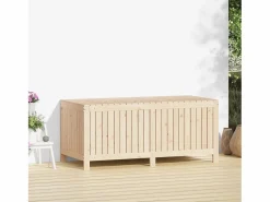 Online Garden Furniture Hara Caja de almacenaje jardín madera maciza de pino 147x68x64 cm Marru00f3n
