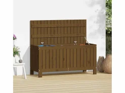 Discount Garden Furniture Hara Caja de almacenaje jardín madera pino marrón miel 108x42,5x54cm Marru00f3n