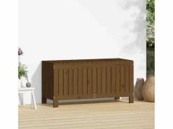 Discount Garden Furniture Hara Caja de almacenaje jardín madera pino marrón miel 108x42,5x54cm Marru00f3n