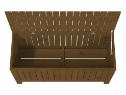 Discount Garden Furniture Hara Caja de almacenaje jardín madera pino marrón miel 108x42,5x54cm Marru00f3n