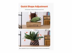 Best Helecho Artificial SucceBuy, Pack de 2, Helecho Falso de Boston 80-86 cm, 30 Hojas, Colgante, Decoración Interior/Exterior, Hogar/Oficina, Maceta No Incluida Planta Artificial