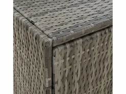 Outlet Herber Armario de almacenaje de jardín ratán PE 100x55,5x80 cm Armario De Jardín