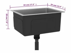 Clearance Hicksville Fregadero de cocina hecho a mano acero inoxidable Fregadero