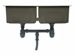 Garden Furniture Hicksville Fregadero de cocina hecho a mano acero inoxidable