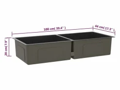Discount Hicksville Fregadero hecho a mano acero inoxidable Fregadero