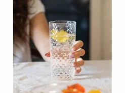 Discount Highball - Juego de 4 copas para cóctel y vino aromático de 41 cl, cristal, diseño elegante - Zafferano, fabricado en Italia Vaso