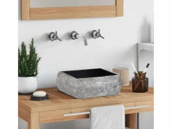Outlet Garden Furniture Hilmi Lavabo mármol 30x30x13 cm Negro