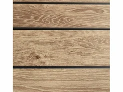 New - Caseta Perros Exterior Oak O10 - 102x115x100cm - Suelo - 2 Respiraderos de Ventilación - Protección UV e Impermeable – Efecto Madera - Interior de Resina Cama De Animales De Compañía