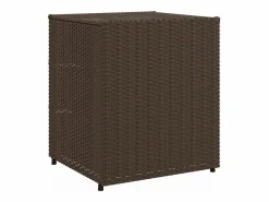 Outlet Garden Furniture Holiday Armario de almacenaje de jardín ratán PE marrón 55x59x69 cm Marru00f3n