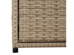 Garden Furniture Holiday Armario de almacenaje de jardín ratán PE 55x59x69 cm