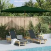 Garden Furniture Hollywood Sombrilla de jardín con palo de madera 350 cm verde