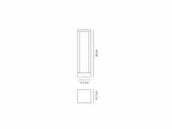 Online Home Pole - Poste de jardín LED para fijar al suelo - Luz nocturna cálida 3000K 230V 15W 1590lm Azafrán - oscuro Gris