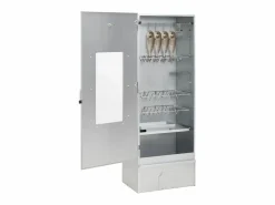 Horno ahumador astillas madera acero galvanizado 44,5x29x110 cm ES458874