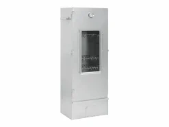 Horno ahumador astillas madera acero galvanizado 44,5x29x110 cm Barbacoa