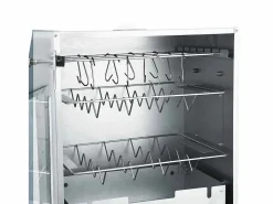 vidaxl Horno ahumador barbacoa 1 kg de virutas de madera 44,5x29x83 cm