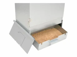 Sale vidaxl Horno ahumador de barbacoa con mesa acero galvanizado Plateado