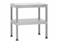 Sale vidaxl Horno ahumador de barbacoa con mesa acero galvanizado Plateado