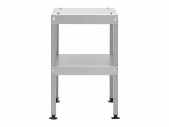 Sale vidaxl Horno ahumador de barbacoa con mesa acero galvanizado Plateado