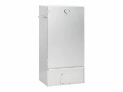 vidaxl Horno ahumador de barbacoa con mesa acero galvanizado