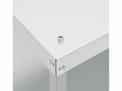 vidaxl Horno ahumador de barbacoa con mesa acero galvanizado