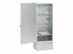 Discount Horno ahumador de barbacoa con mesa acero galvanizado ES452085 Plateado
