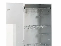 New vidaxl Horno ahumador de BBQ con generador humo frío acero galvanizado Plateado