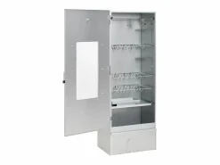 Clearance vidaxl Horno ahumador de BBQ con generador humo frío acero galvanizado Plateado