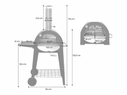 Sweeek Horno de pizza exterior con mesa