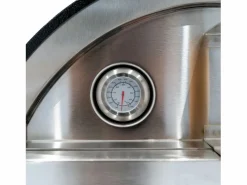 Sale Horno de Pizza Portátil 184 cm Negro | Con Ruedas, Piedra, 2 Estaciones y Cubierta GRATIS Barbacoa