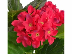 Outlet Hortensia artificial roja con maceta de 60 cm Planta Artificial