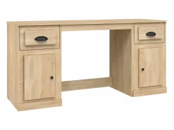 Online idaXL Escritorio con armario contrachapada roble Sonoma Escritorio Tradicional