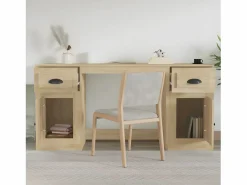 Online idaXL Escritorio con armario contrachapada roble Sonoma Escritorio Tradicional