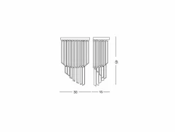 Ideal Lux Carlton - Aplique de pared 3 luces , E14