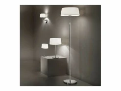 Best Ideal Lux Hilton - Lámpara de mesa grande 2 luces blanca, E14 Blanco