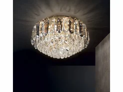 Online Ideal Lux MAGNOLIA - Lámpara de techo empotrada de cristal para interior 7 luces , G9 Dorado