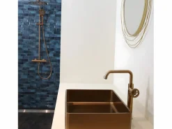 Essebagno Indus Grifo de lavabo alto de cobre Cobrizo