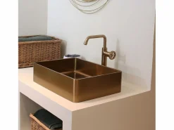 Essebagno Indus Grifo de lavabo alto de cobre Cobrizo