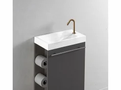 Online Indus mezclador lavabo cobre cepillado agua fría Grifo