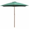Best Garden Furniture Inglewood Sombrilla con palo de madera verde 270x270 cm