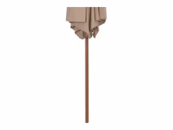 Garden Furniture Inglewood Sombrilla de jardín con palo de madera gris taupe 270 cm