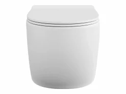 Best Vente-unique Inodoro flotante de cerámica en mate sin brida - JAVOINE Blanco