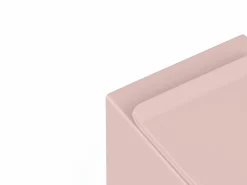 Online Vente-unique Inodoro flotante mate con estructura de soporte y placa de activación, JAVOINE Rosa