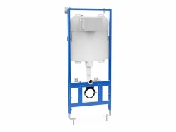 Online Vente-unique Inodoro flotante mate con estructura de soporte y placa de activación, JAVOINE Rosa